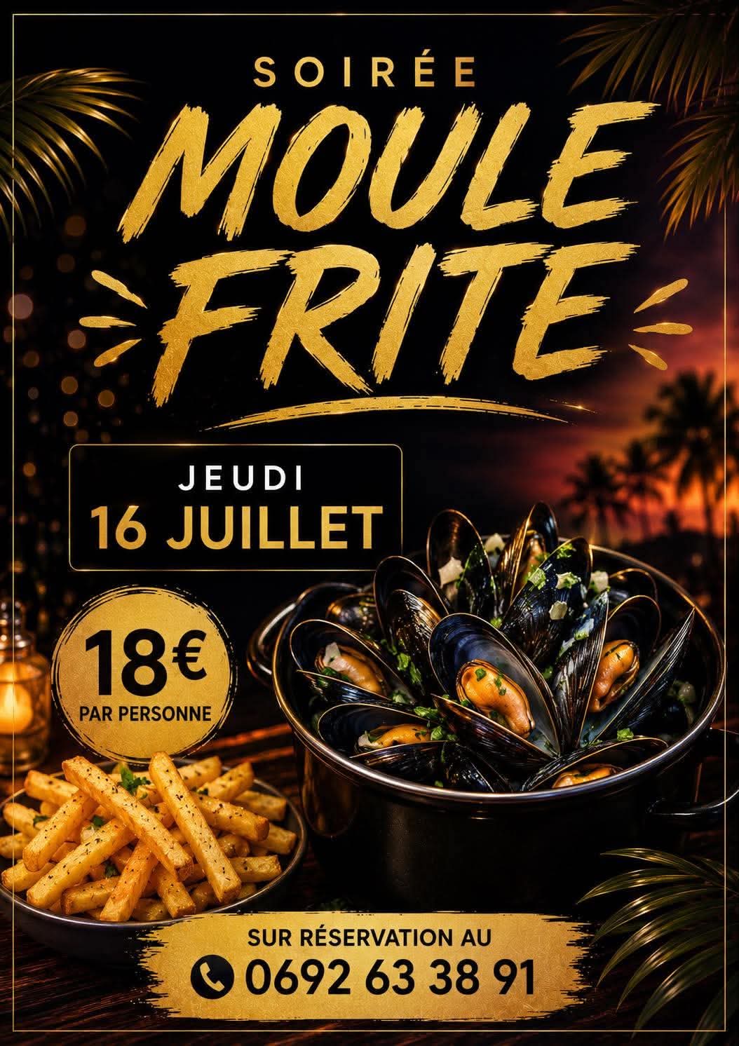 Soirée moule frite 